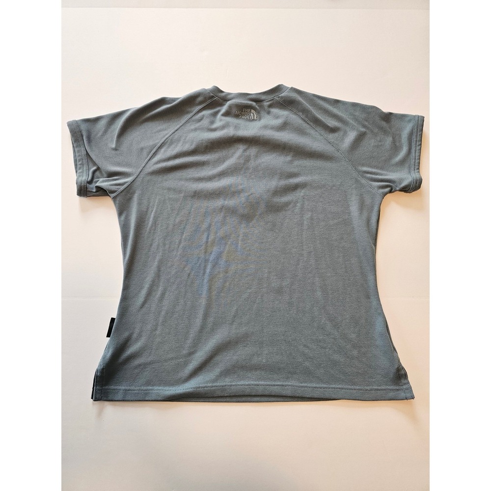 The North Face Quarter Zip Shirt Womens M Blue Gray Hiking Trail Activewear - Picture 4 of 7